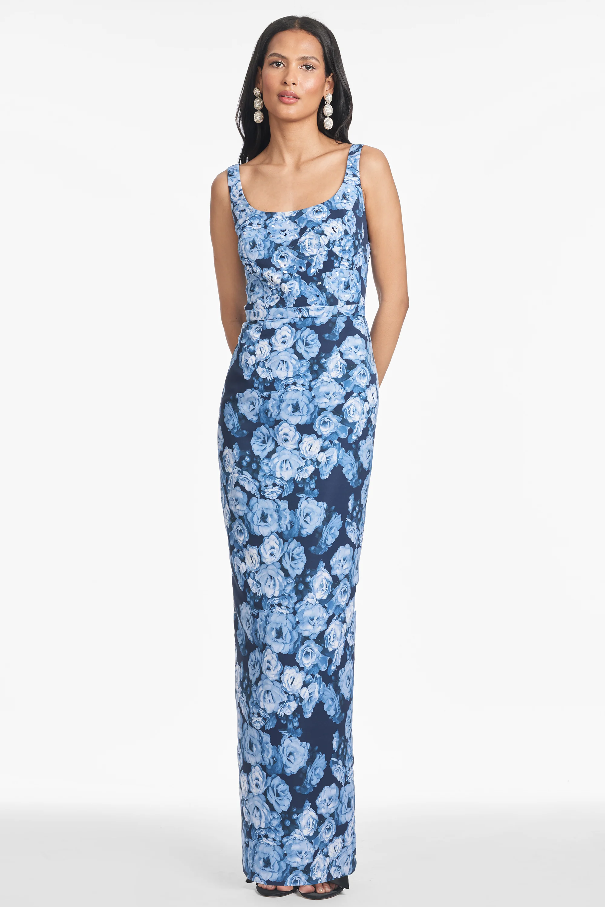 LANA GOWN - WILD SAPPHIRE ROSES
