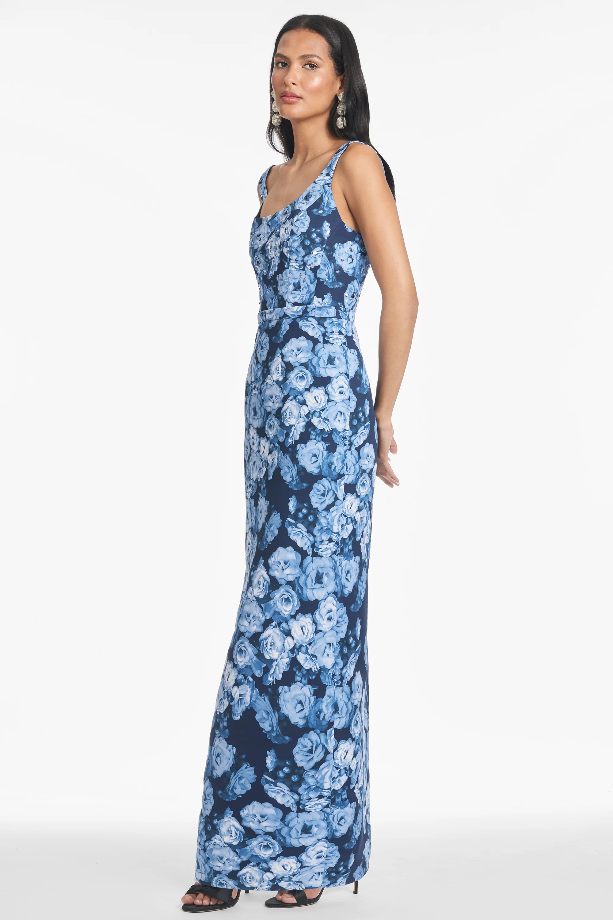 LANA GOWN - WILD SAPPHIRE ROSES - Image 2