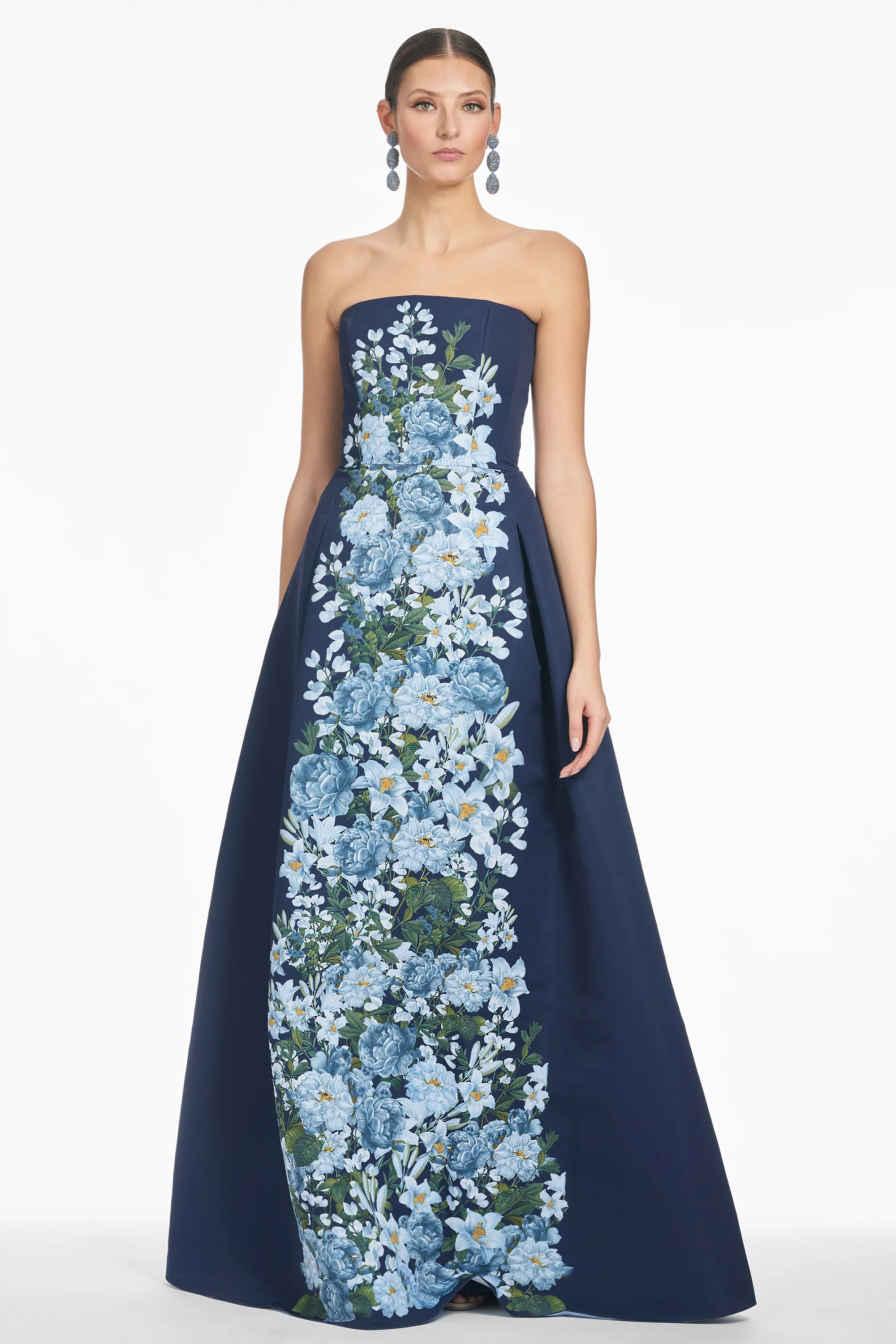 LARISA GOWN - NAVY CASCADE - Image 2