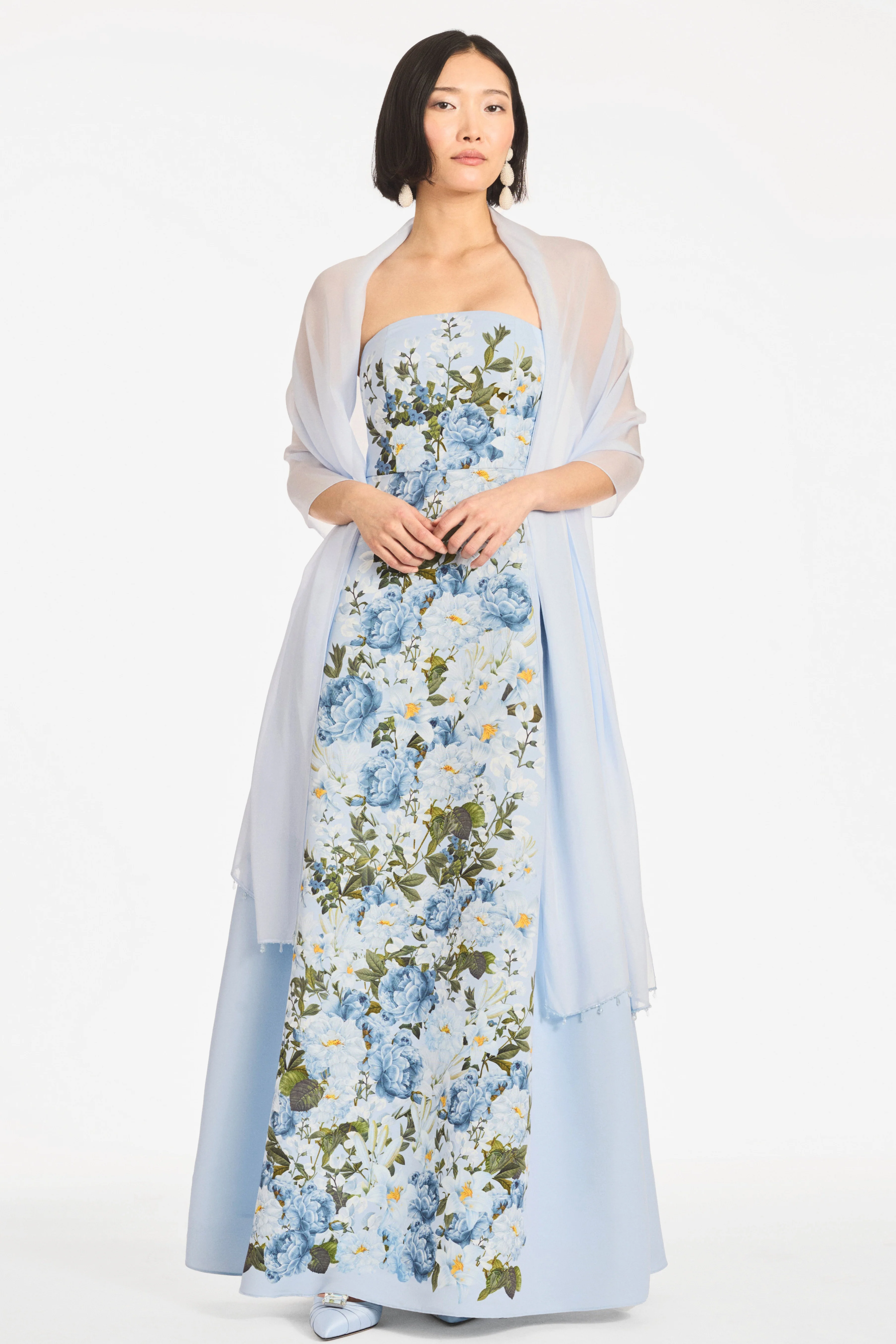 LARISA GOWN - SKY BLUE CASCADE - Image 3