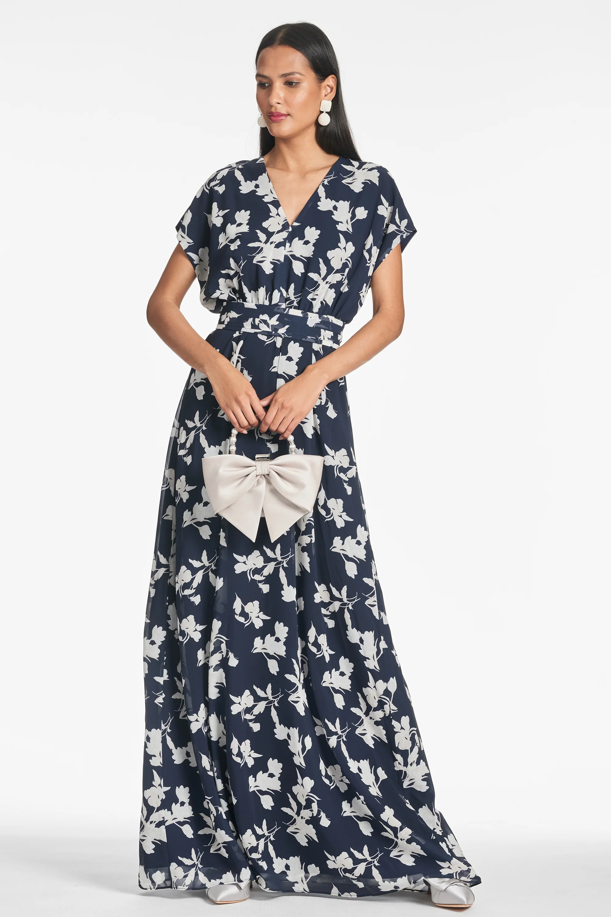 LEAH GOWN - NAVY VENETIA PETAL - FINAL SALE - Image 2