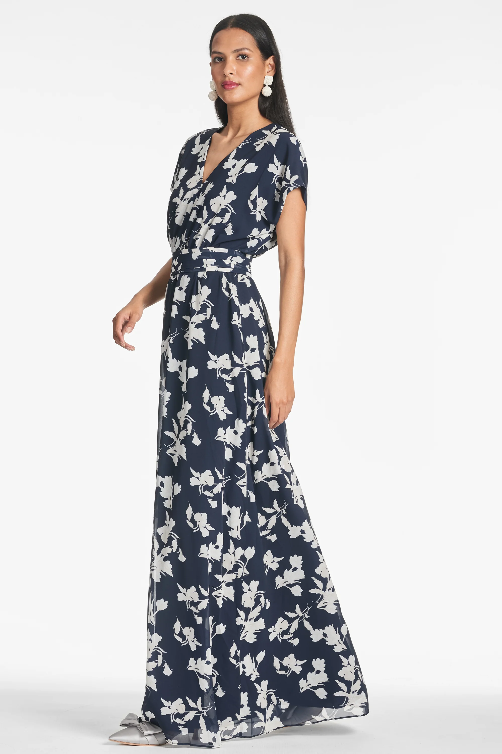 LEAH GOWN - NAVY VENETIA PETAL - FINAL SALE - Image 3