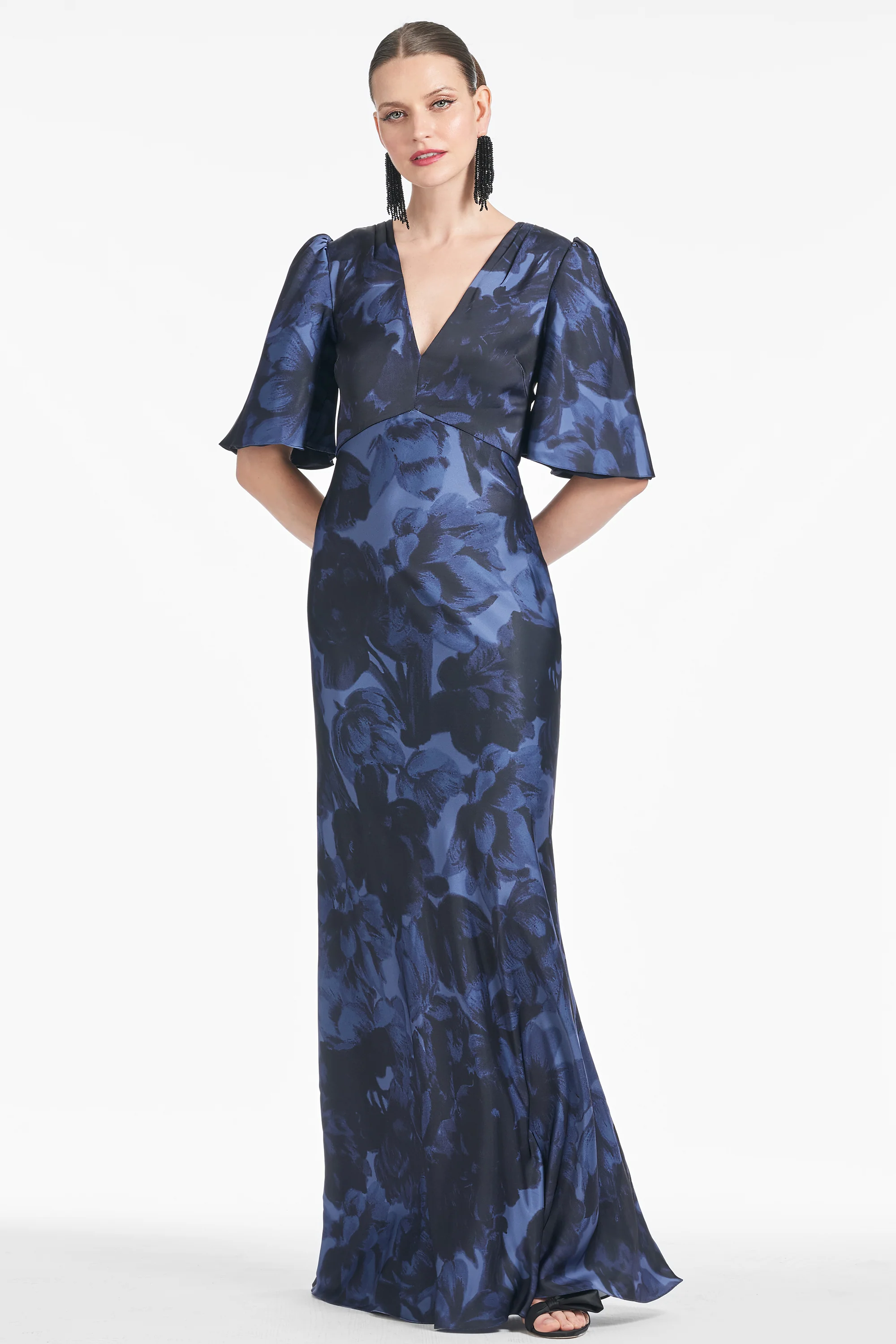 MAE GOWN - DEEP OCEAN BOUQUET - FINAL SALE - Image 2