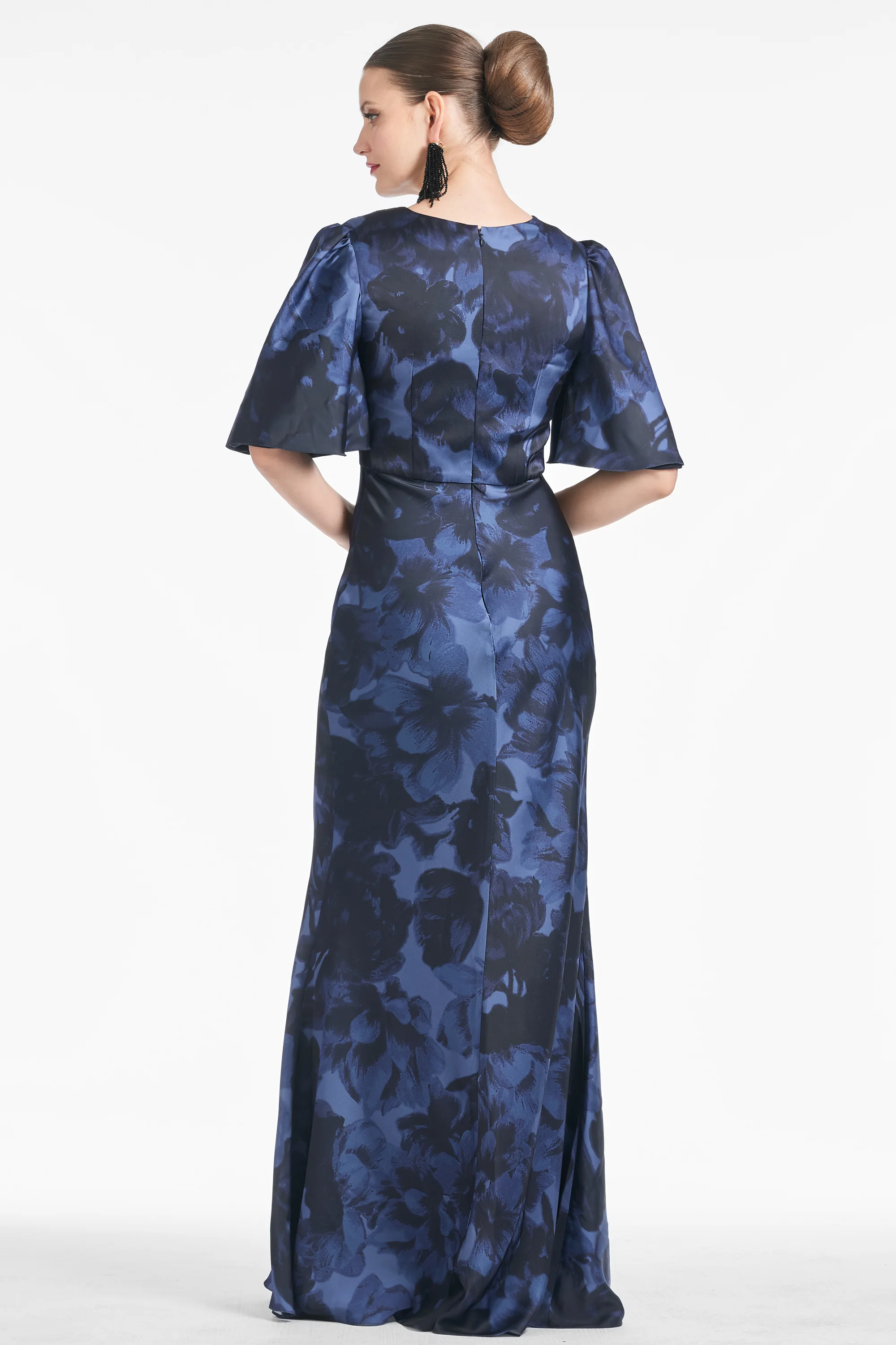 MAE GOWN - DEEP OCEAN BOUQUET - FINAL SALE - Image 3