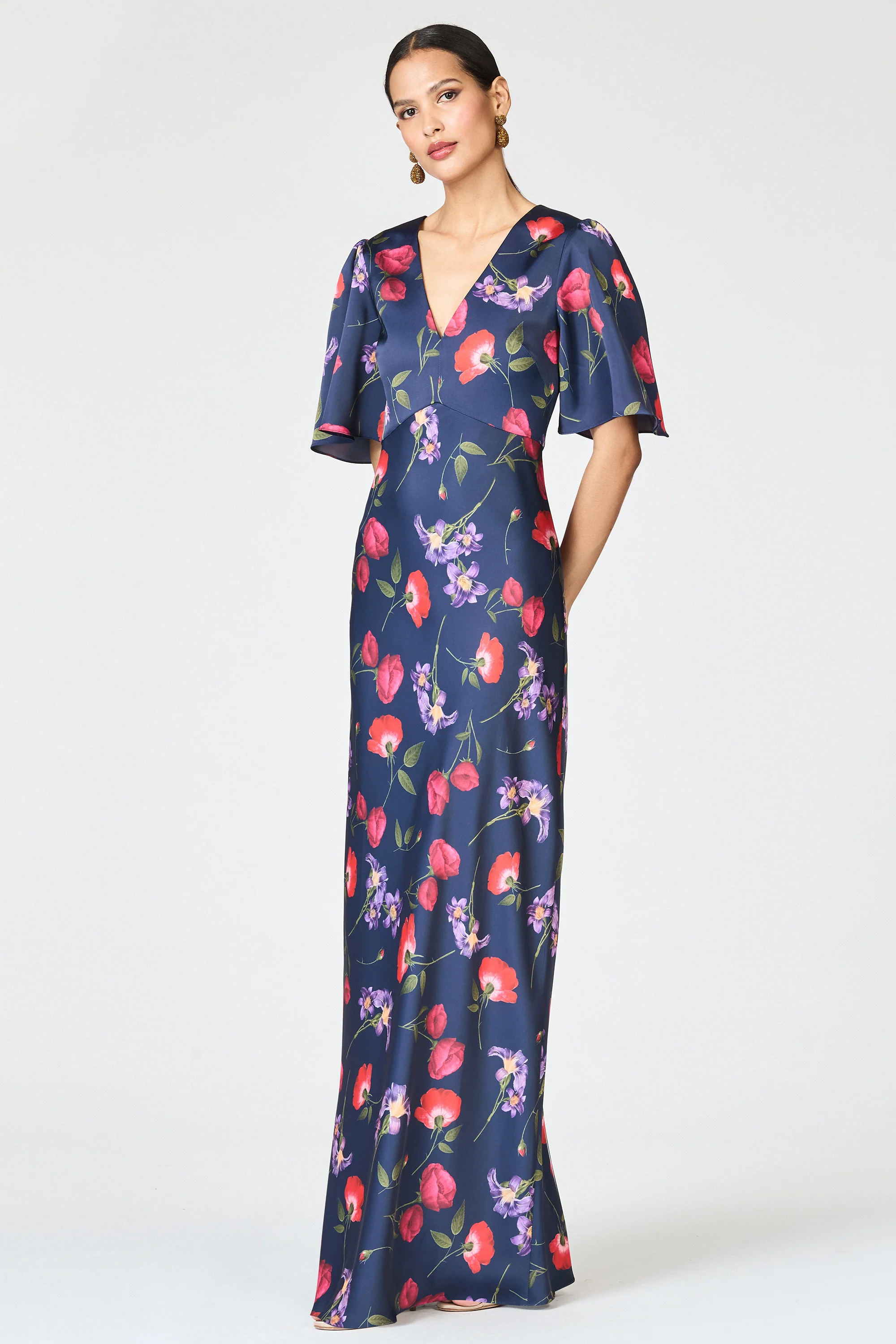MAE GOWN - MIDNIGHT JARDIN