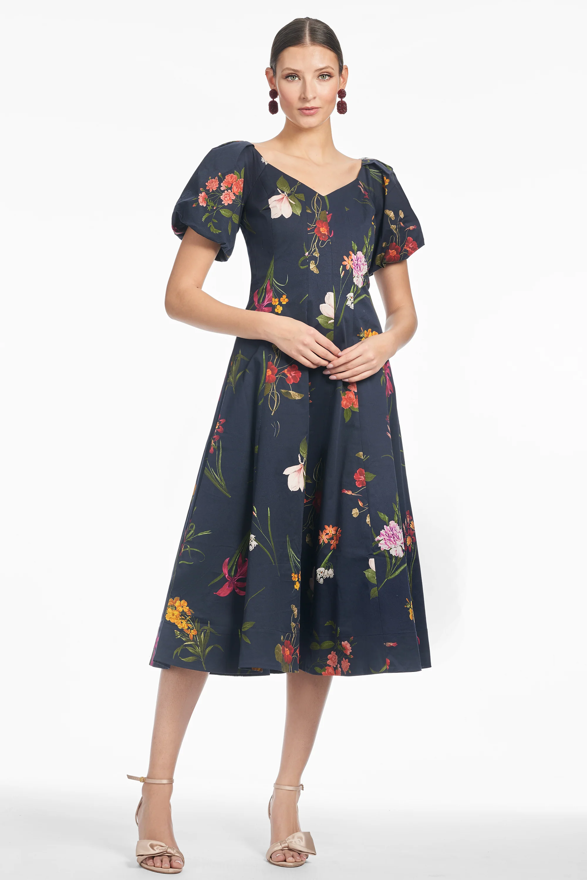 MAGNOLIA DRESS - DARK MIDNIGHT BOUQUET - FINAL SALE