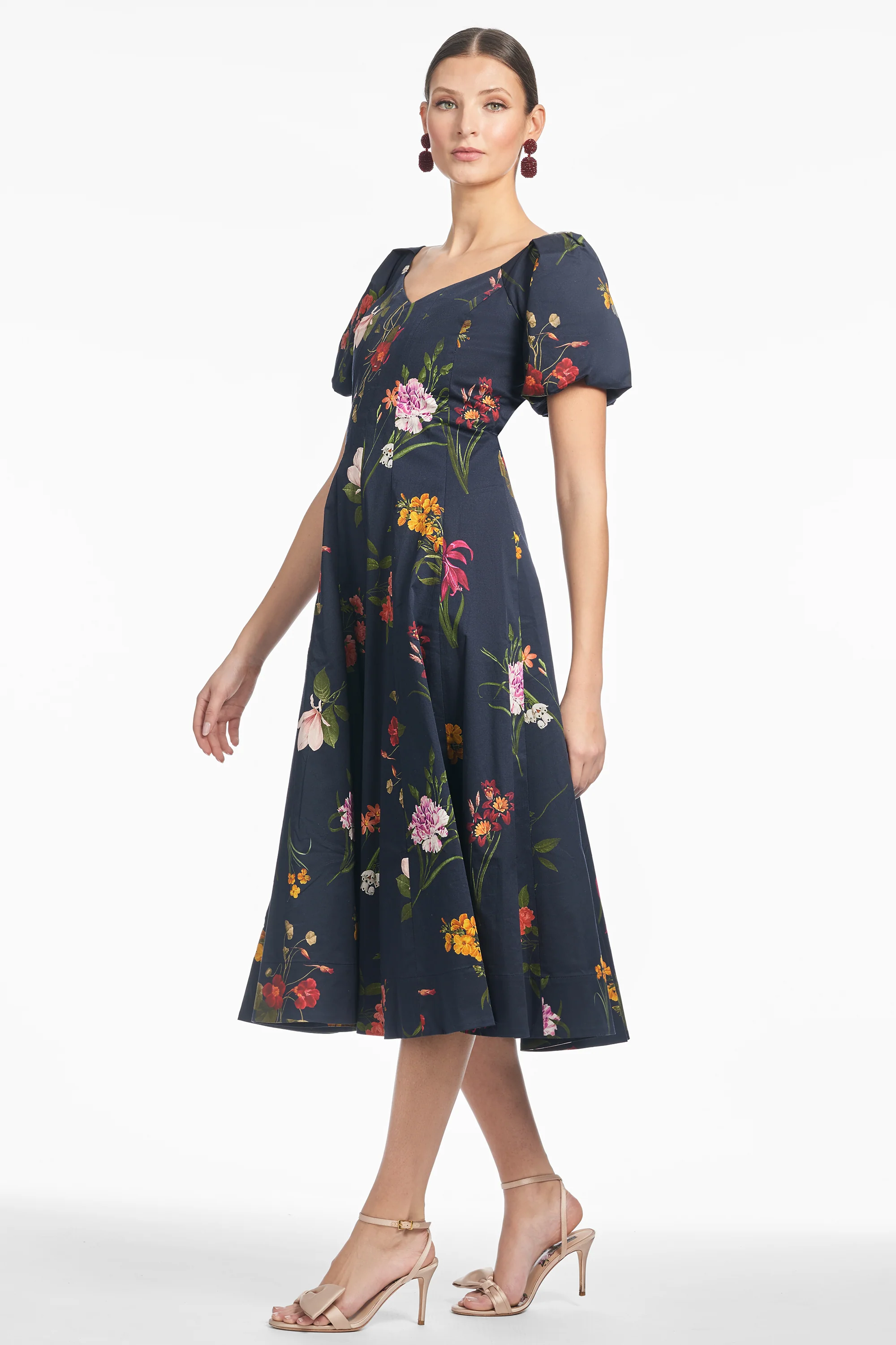 MAGNOLIA DRESS - DARK MIDNIGHT BOUQUET - FINAL SALE - Image 2