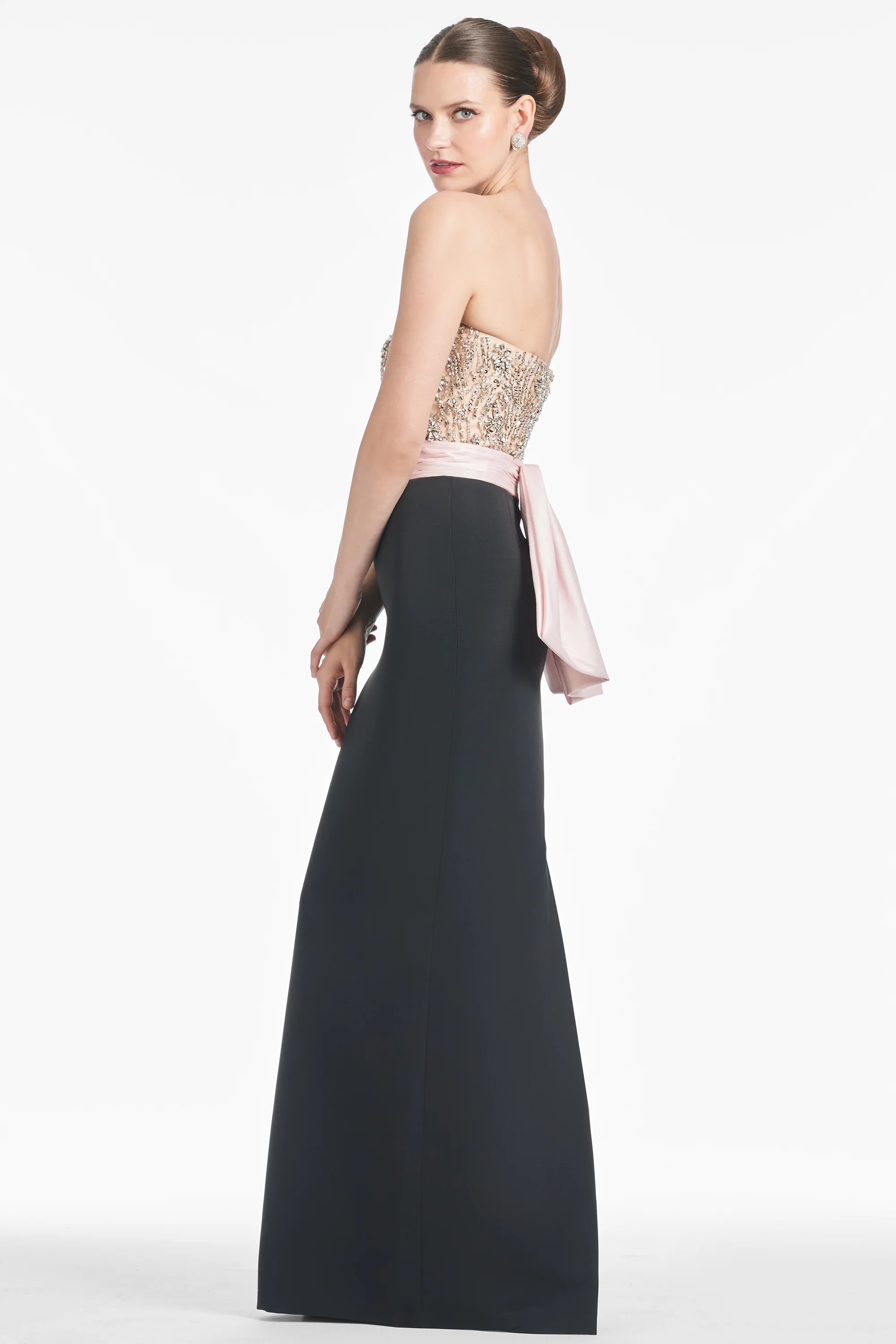 MARILYN GOWN - BLUSH/BLACK - Image 5