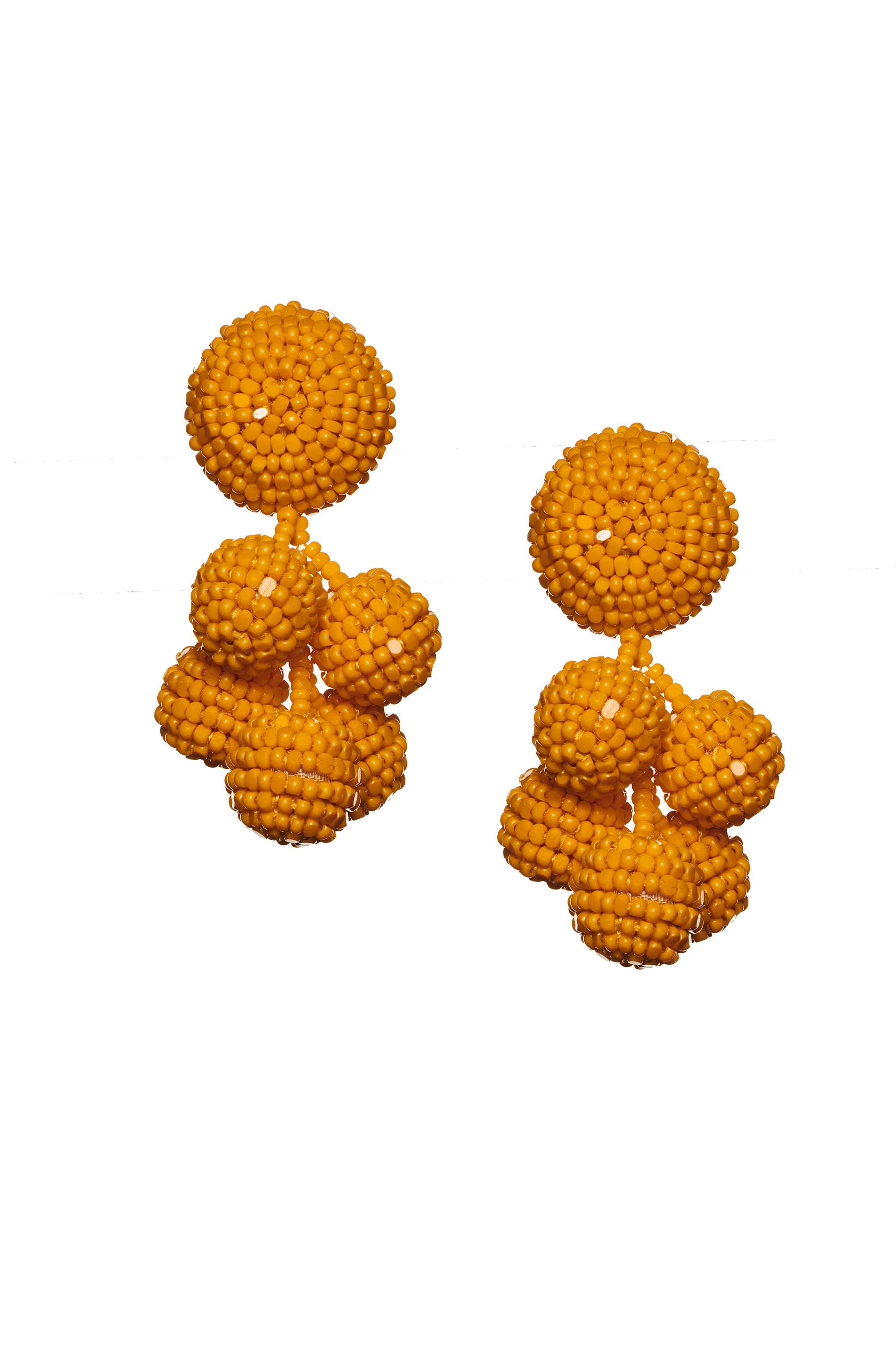 MINI COCONUTS EARRINGS - TANGERINE - Image 2