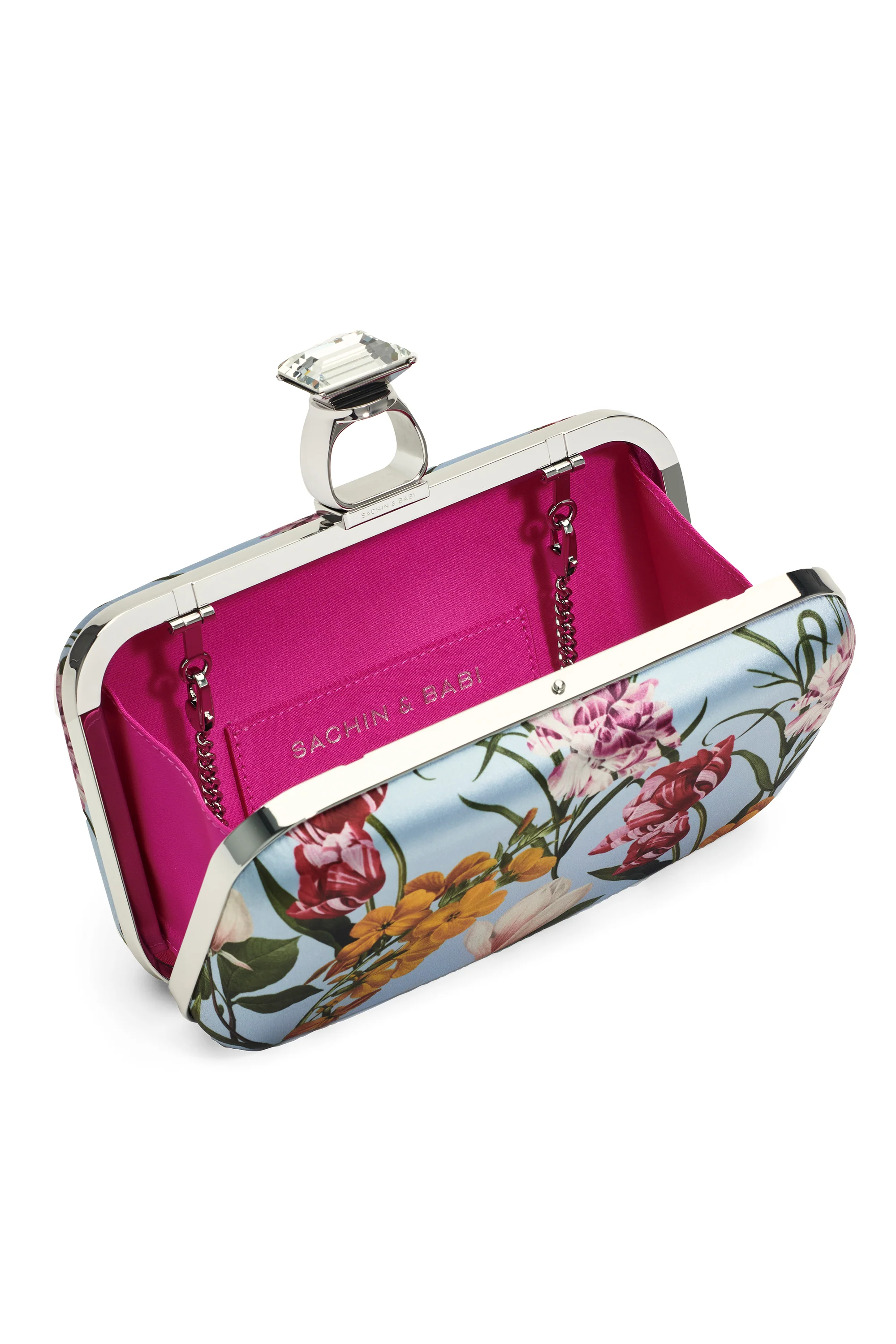 ON THE ROCKS CLUTCH - GLACIAL BLUE BLOSSOMS - Image 4