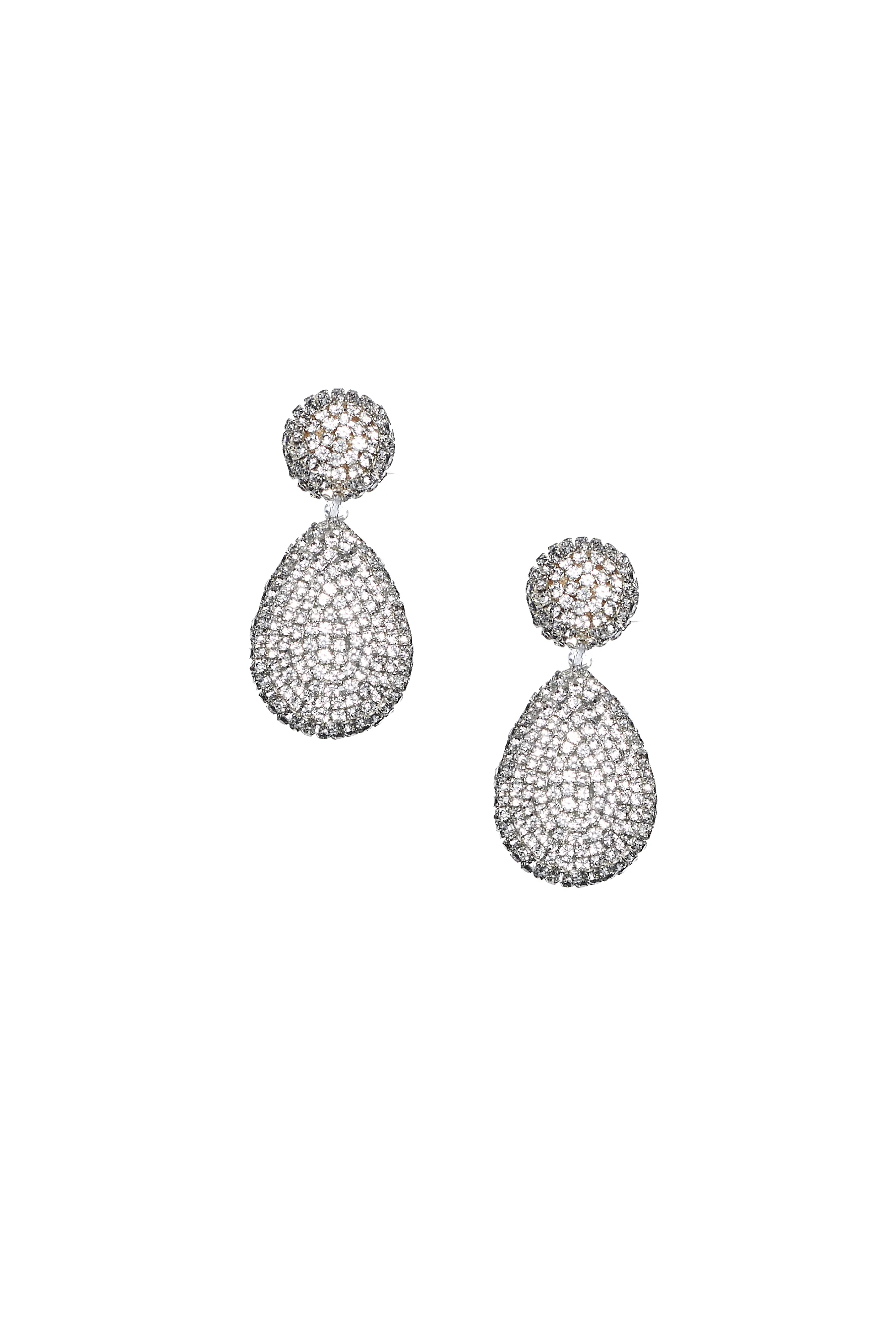 PIA EARRINGS - CLEAR CRYSTALS - Image 2