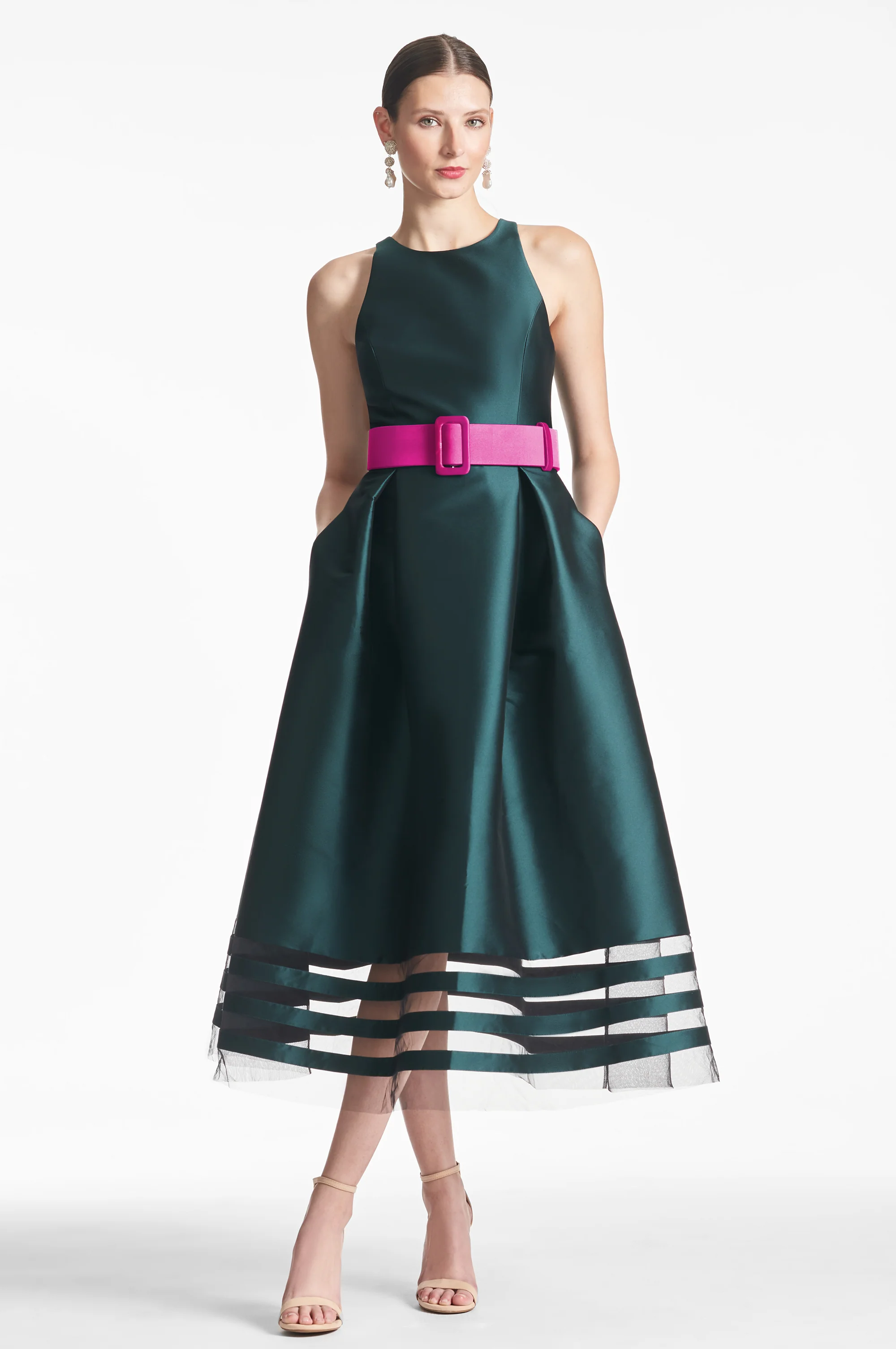 RANI DRESS - FOREST GREEN - FINAL SALE