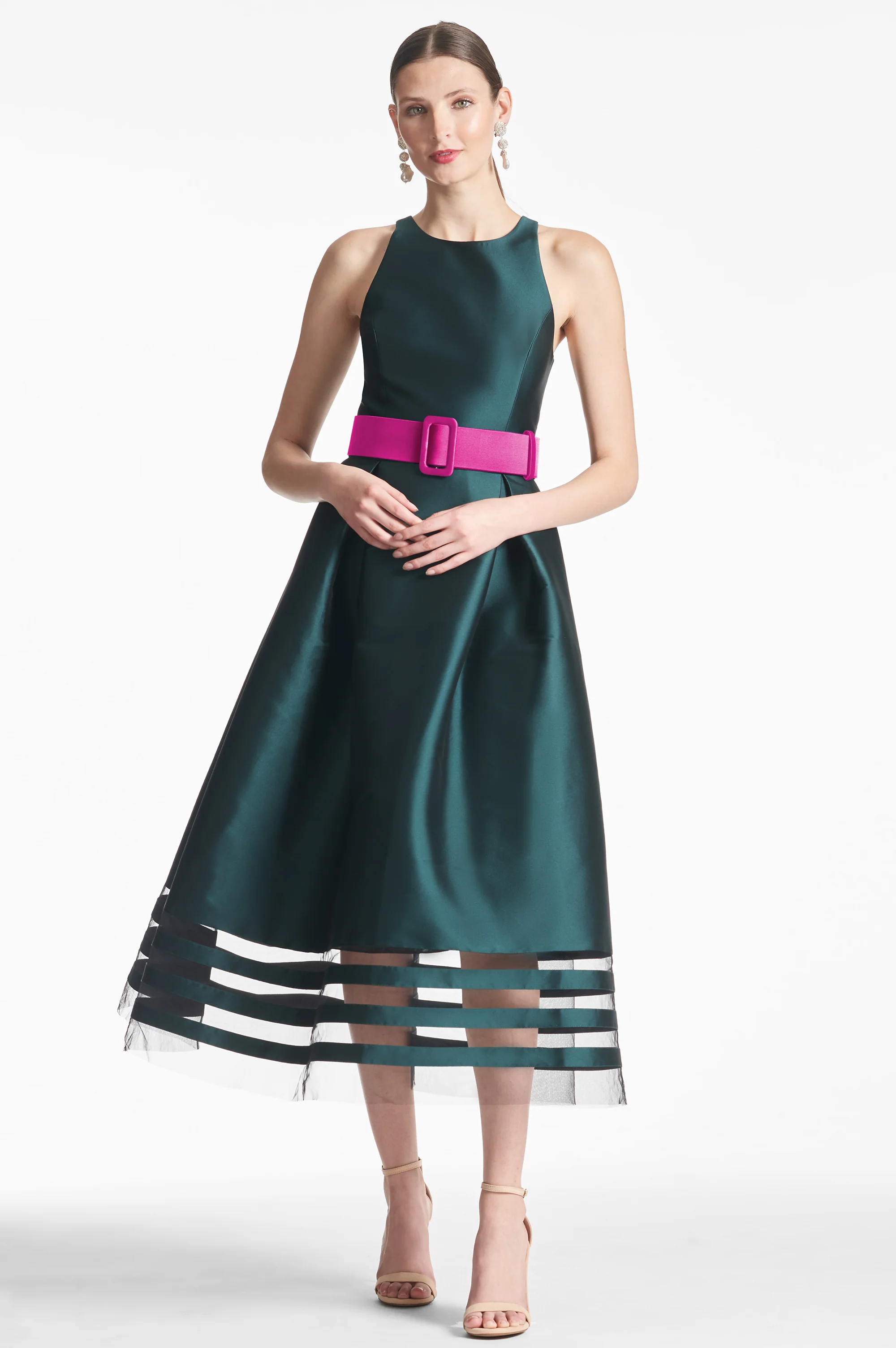 RANI DRESS - FOREST GREEN - FINAL SALE - Image 2