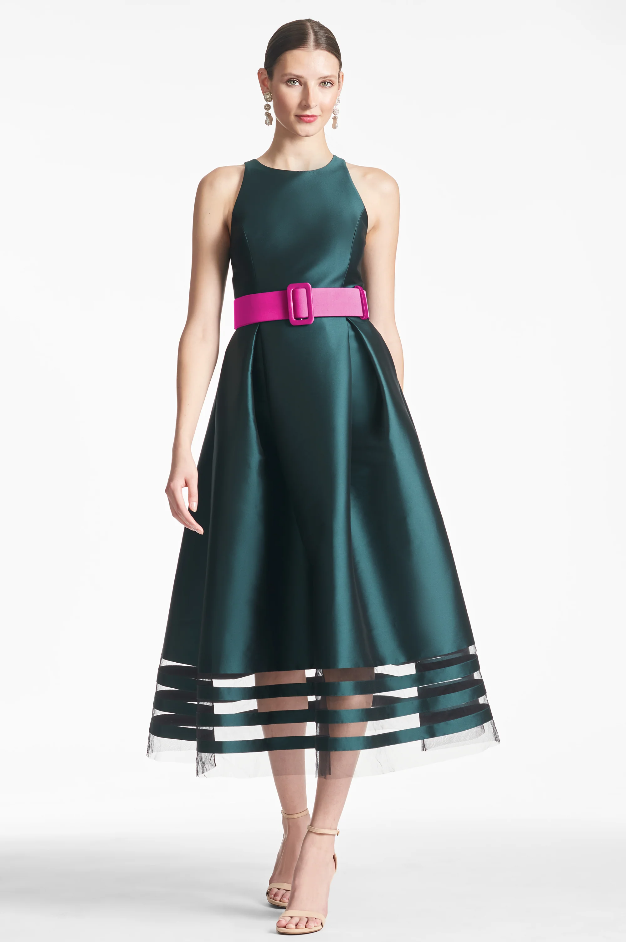 RANI DRESS - FOREST GREEN - FINAL SALE - Image 3