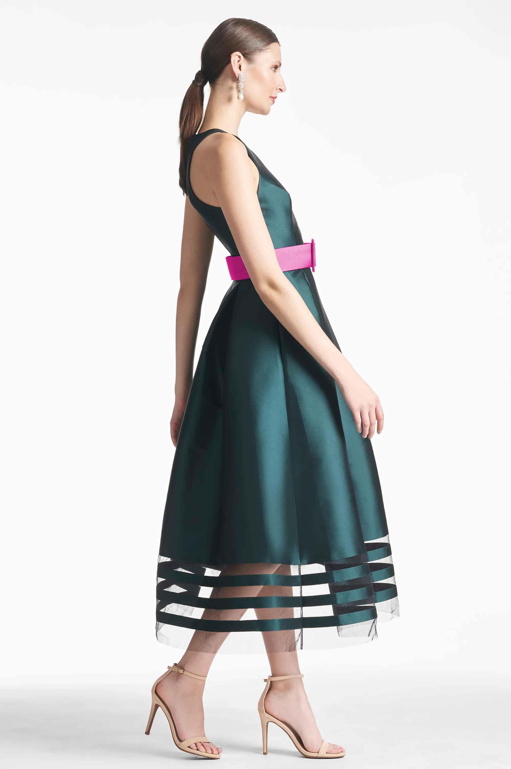 RANI DRESS - FOREST GREEN - FINAL SALE - Image 4