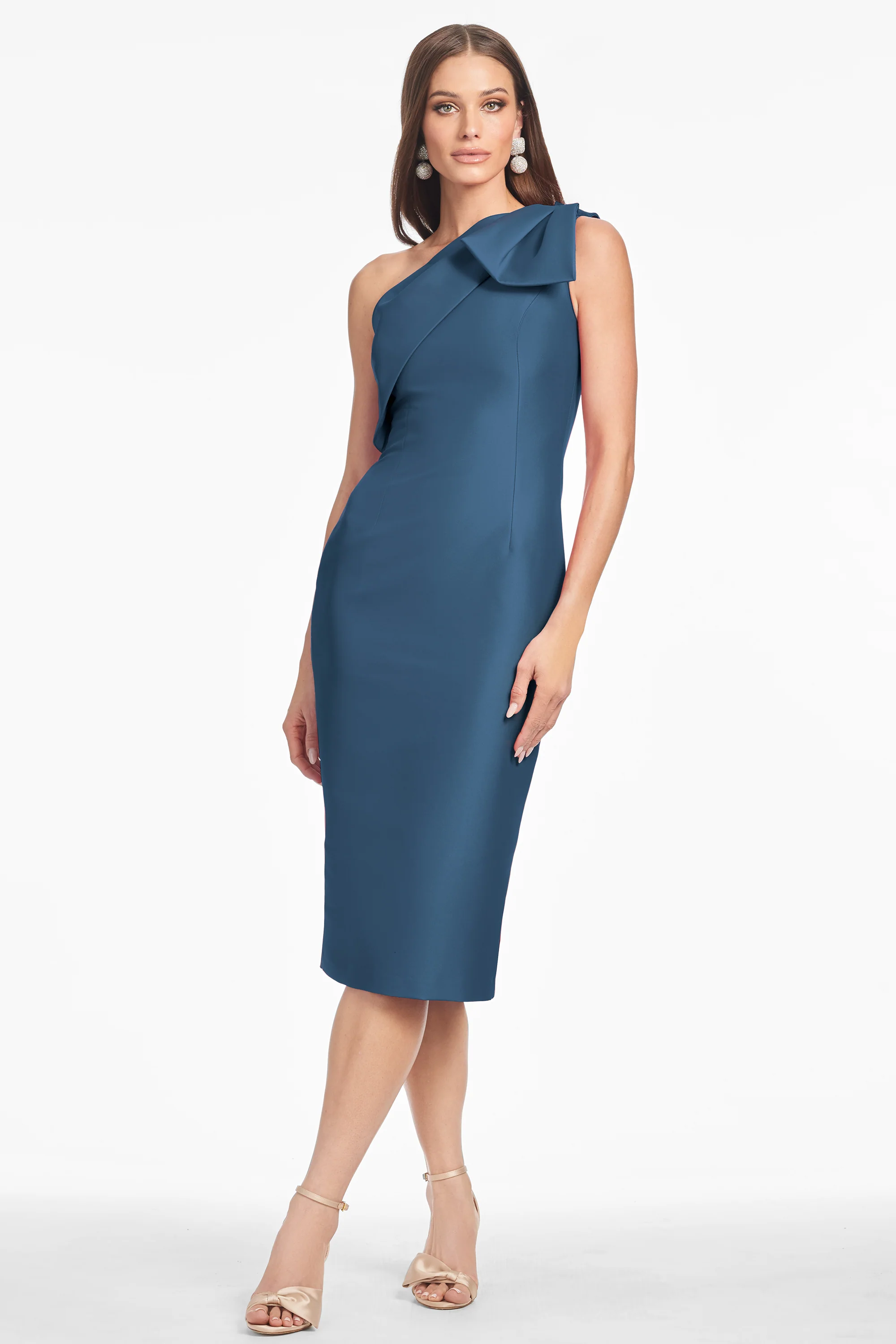 SHARLA DRESS - STEEL BLUE - FINAL SALE