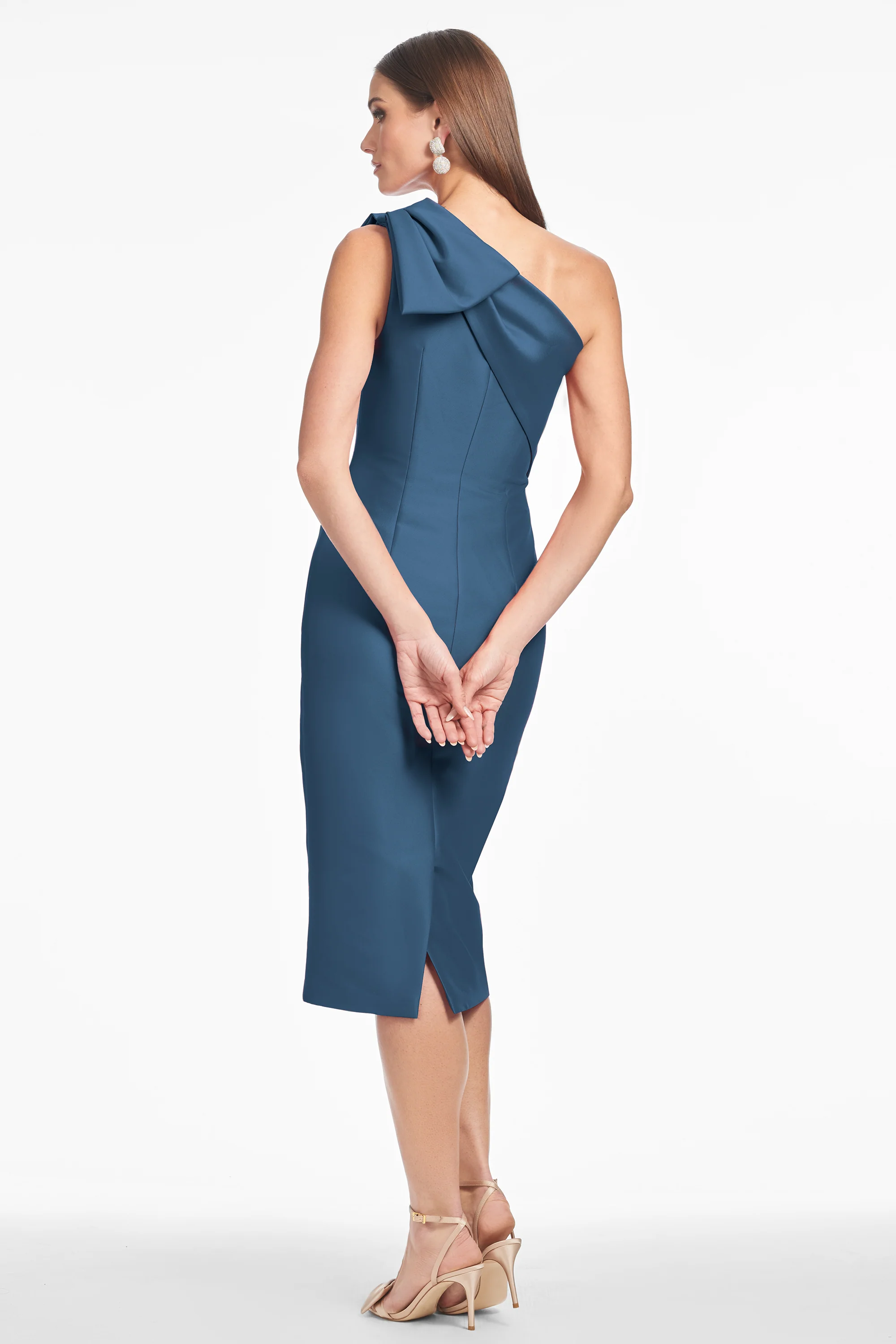 SHARLA DRESS - STEEL BLUE - FINAL SALE - Image 4