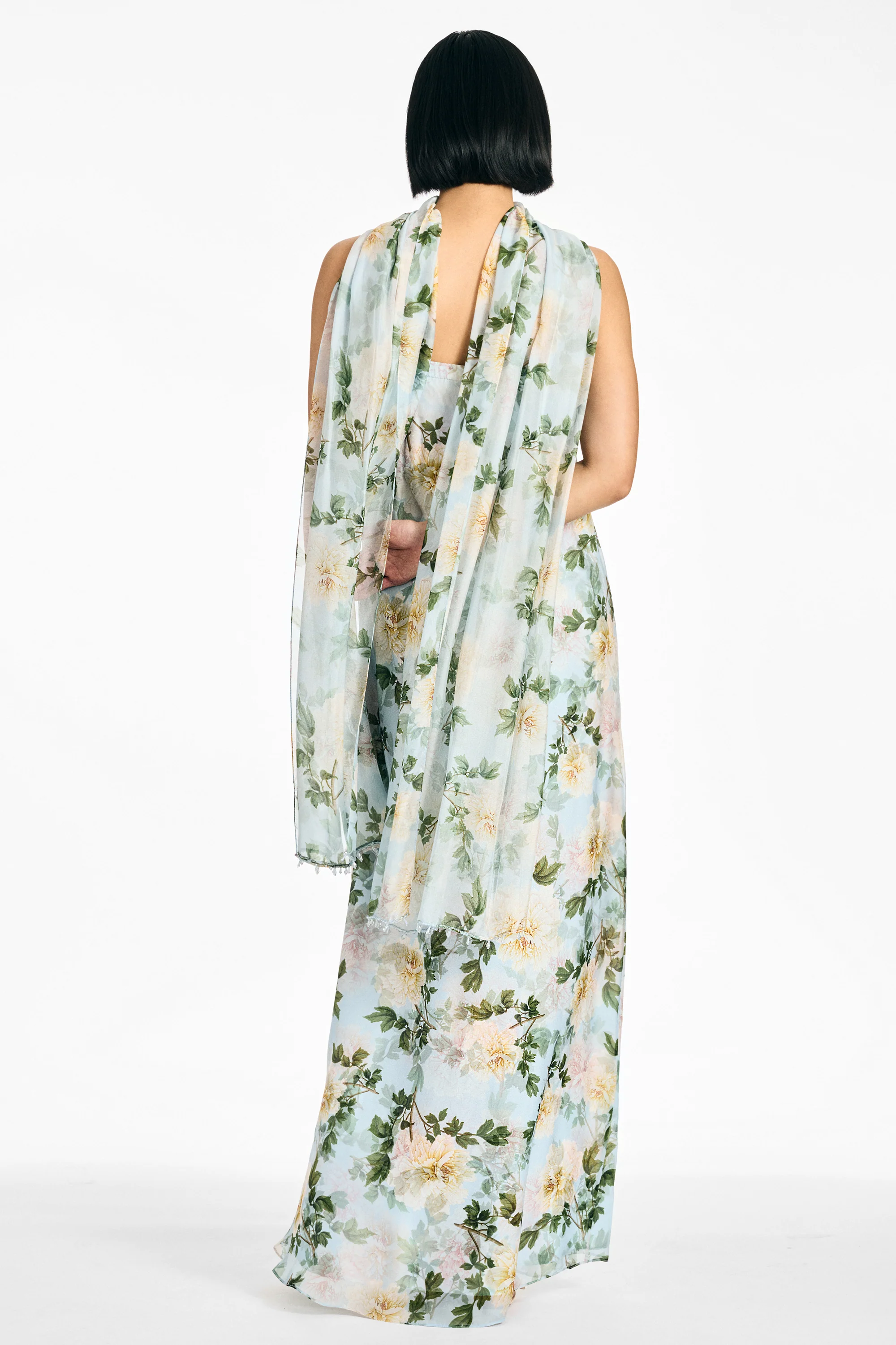 SHELBY GOWN - CLOUD BLUE PEONY - Image 5