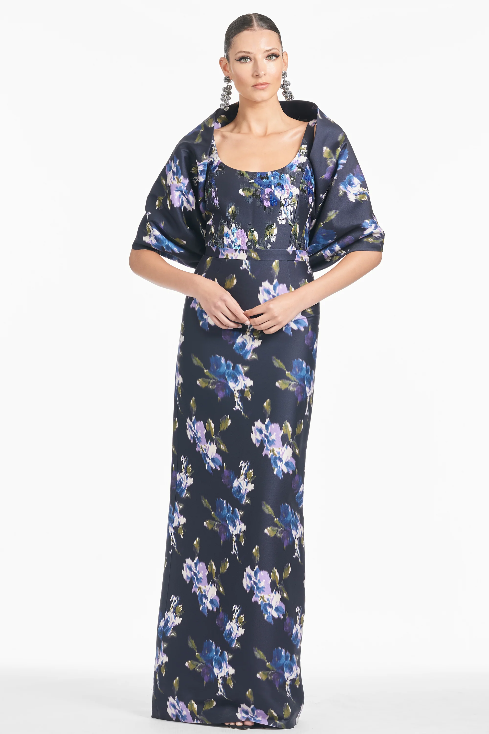 THE HUG SHAWL - MIDNIGHT CORSAGE - FINAL SALE - Image 2