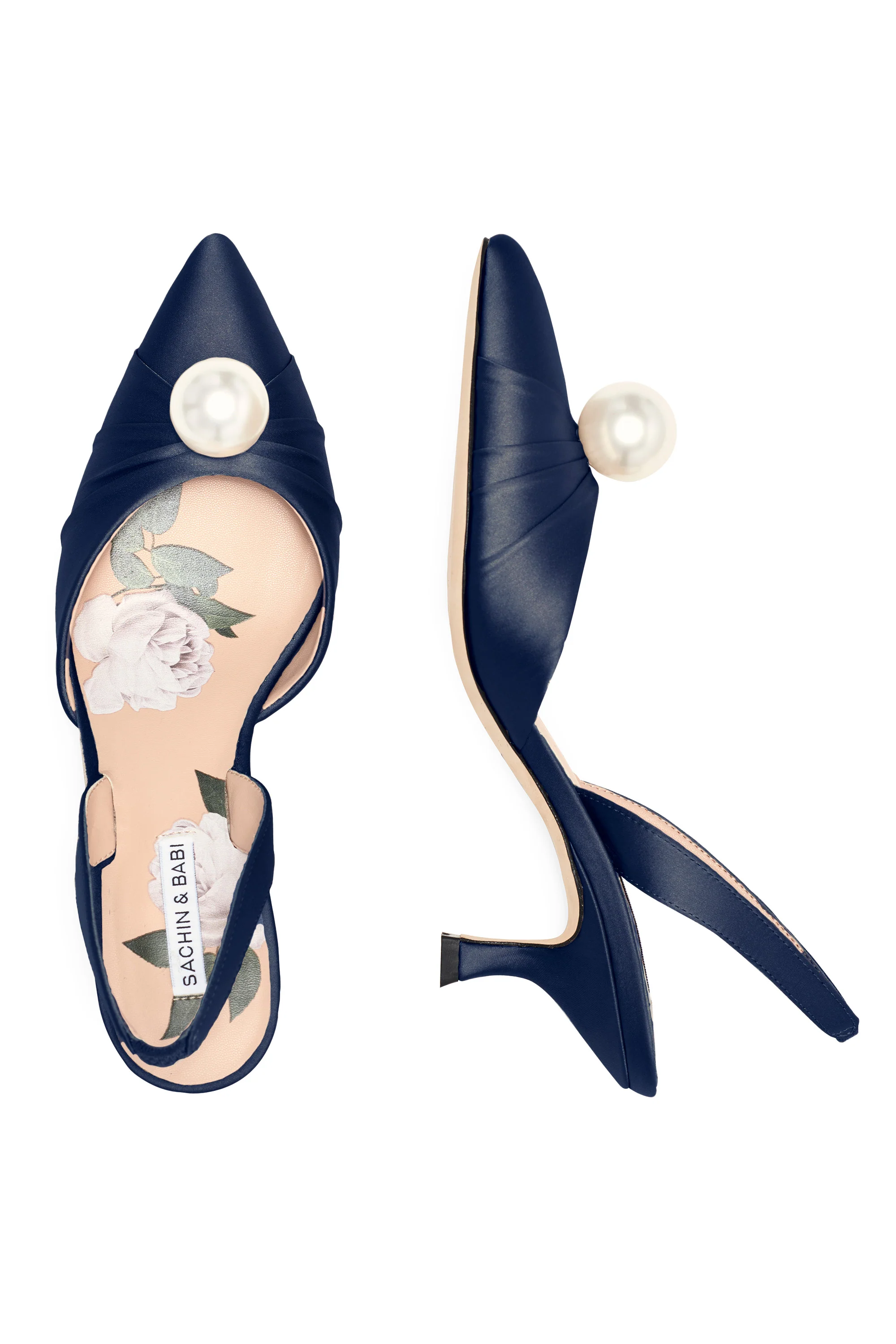 VANDERBILT KITTEN HEEL - MIDNIGHT