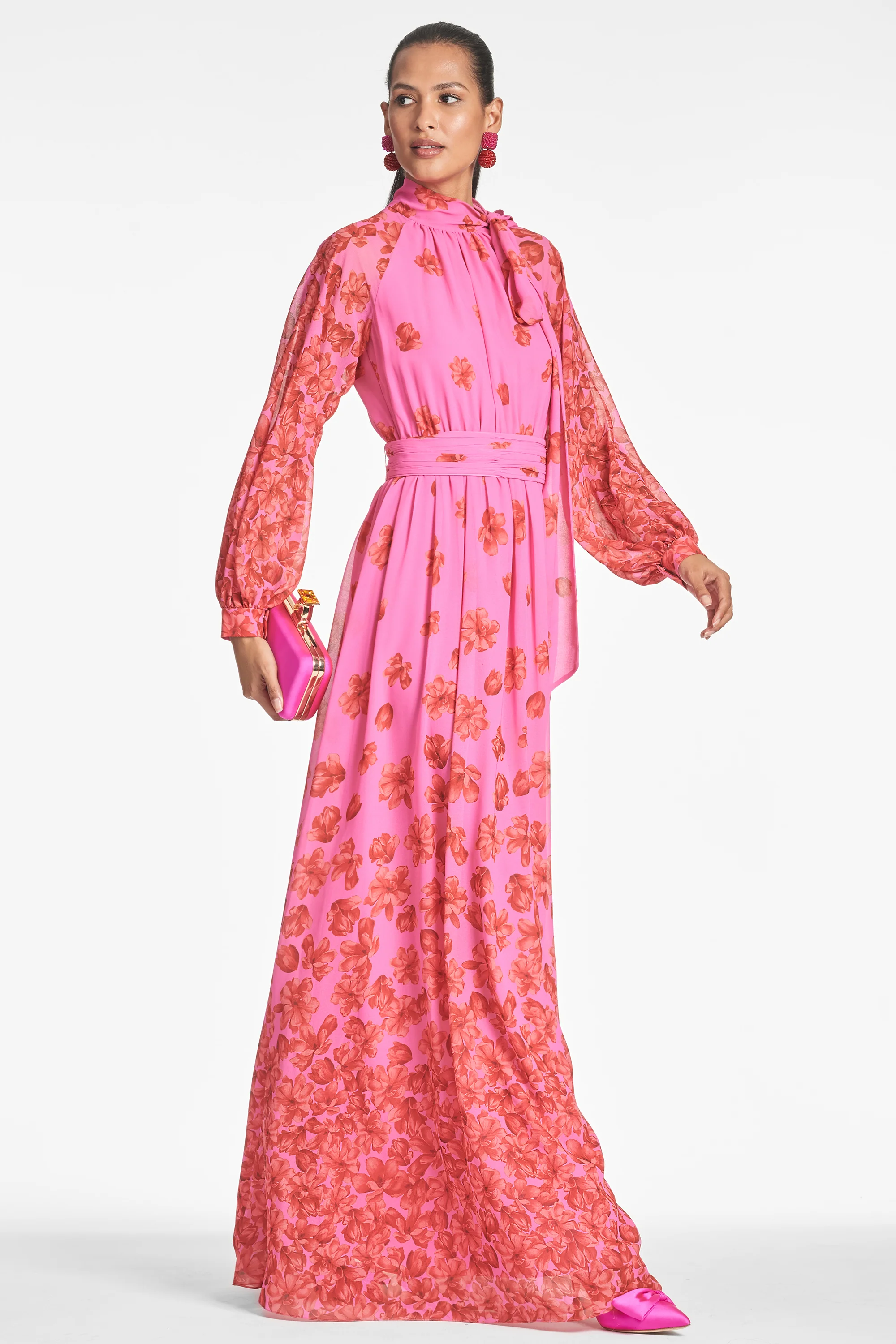 VERA GOWN - ROSE/VERMILLION - Image 4