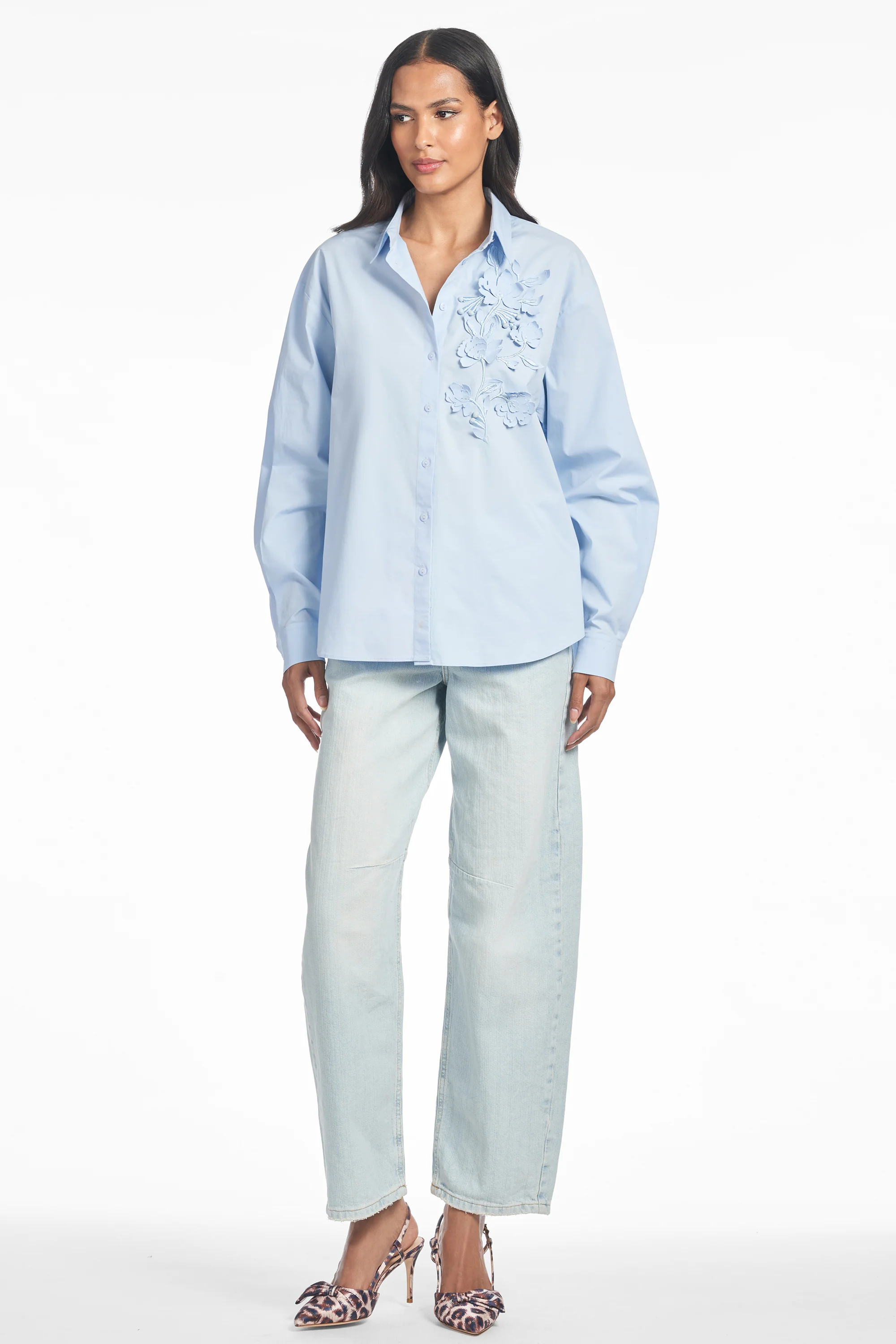 VIOLA TOP - GLACIAL BLUE - FINAL SALE